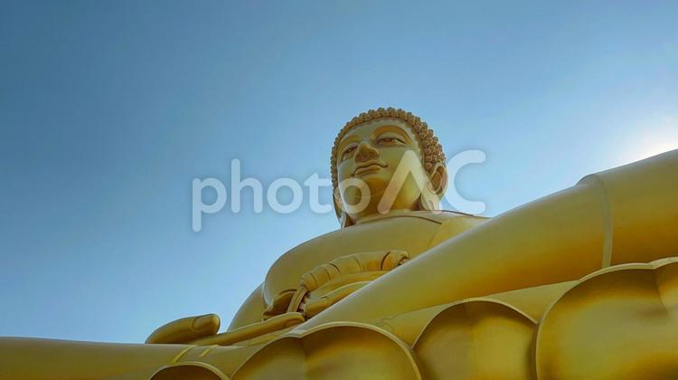 タイ_寺院 ワット・パクナム,仏像,タイの写真素材