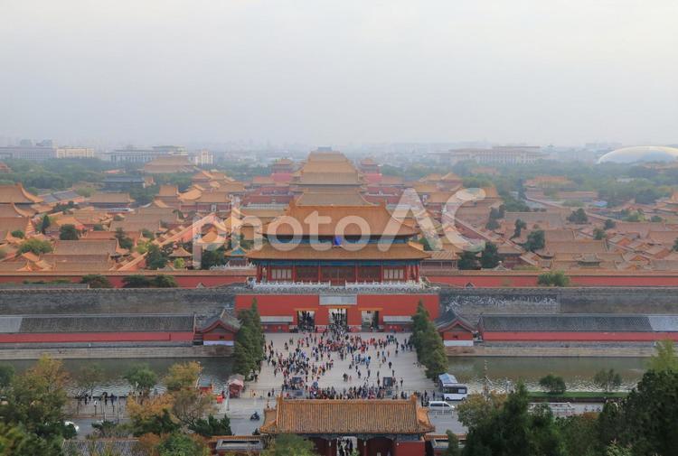 中国　北京の故宮　紫禁城　歴史的建造物 故宮,紫禁城,中国の写真素材