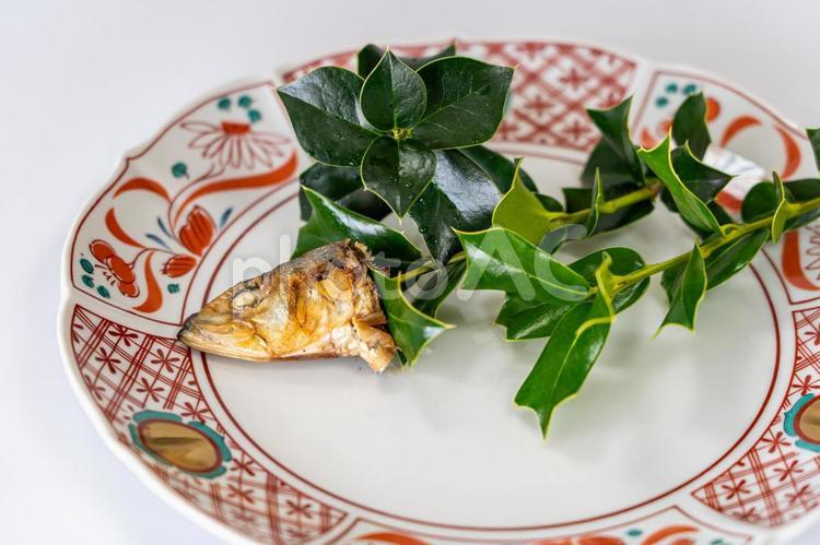 柊鰯（ひいらぎいわし）  ヒイラギイワシ,節分,鰯の写真素材