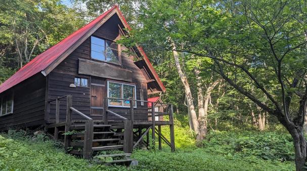 山小屋 山小屋 遠足,山小屋,小屋の写真素材