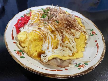 オムレツ焼きそば オムレツ焼きそば オムレツ焼きそば,沖縄,郷土料理の写真素材