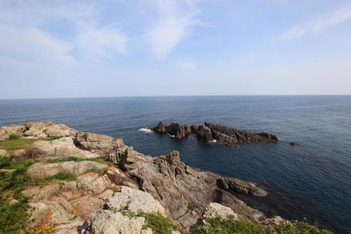 Photo, sea, coastal, rock, 