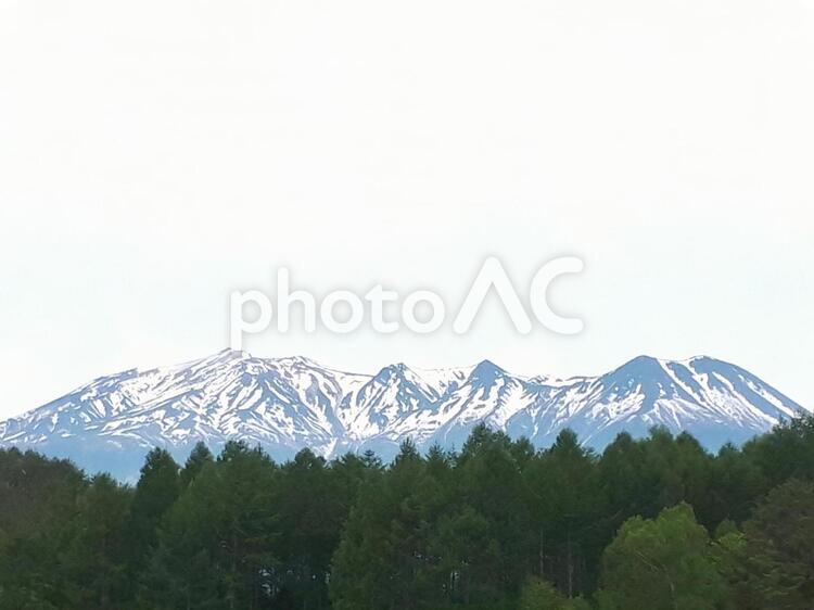 信州から撮影・御嶽山の風景 山,風景,自然の写真素材