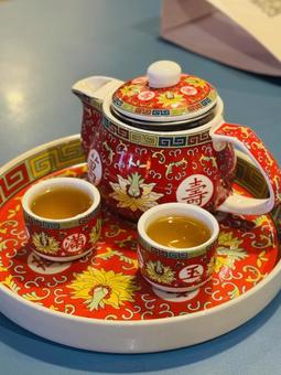 お茶時間 お茶時間 かわいい,飲み物,カフェ生活の写真素材