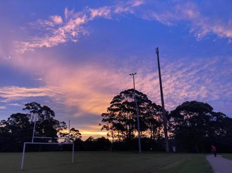 夕焼けと雲 夕焼けと雲の写真