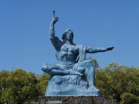長崎 平和祈念像 長崎 平和祈念像 長崎県,長崎市,長崎観光の写真素材