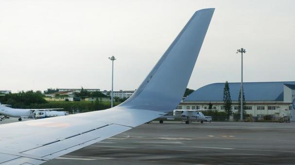 Photo, right wing, airplane, aircraft, 