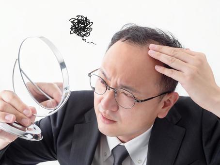 關心頭髮的中年男人, JPG 關心頭髮的中年男人, rambut rambute, komplek, depilation, JPG