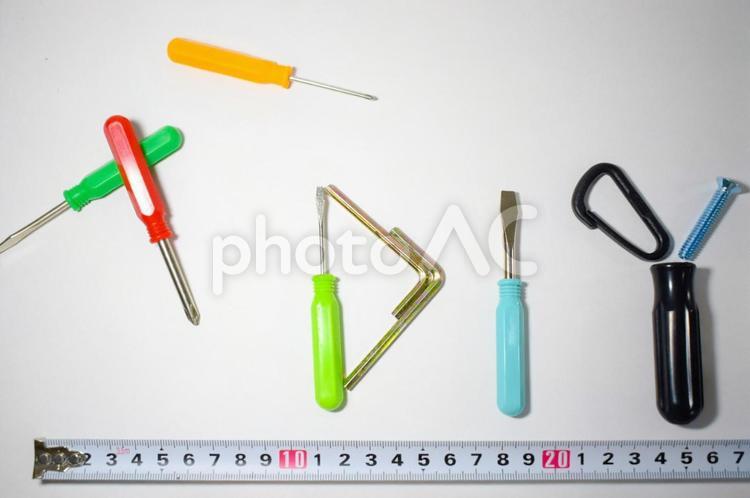 DIYのイメージ⑪ ドライバー,diy,道具の写真素材