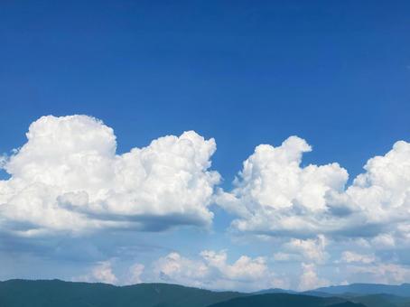 入道雲（積乱雲） 雲,入道雲,積乱雲の写真素材