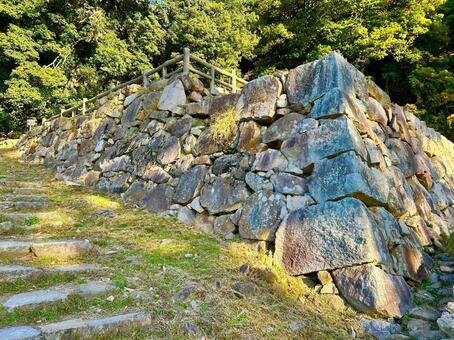 鳥取城址 遺跡,鳥取県,鳥取の写真素材