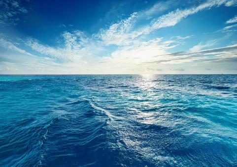 海・空の背景素材1の写真
