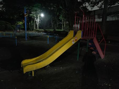 夜の公園 夜の公園の写真