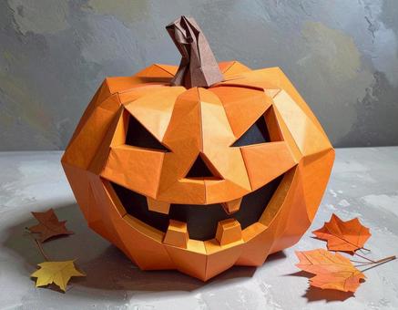 ハロウィン ペーパークラフト カボチャ ハロウィン ペーパークラフト カボチャ ハロウィン,ペーパークラフト,カボチャの写真素材