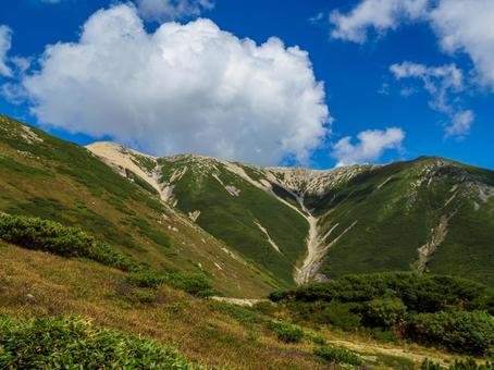 太郎平から薬師岳 太郎平から薬師岳 立山,富山,北アルプスの写真素材