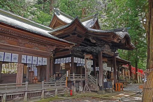 Photo, tenaga shrine, hand rubbing, old prefectural shrine, 