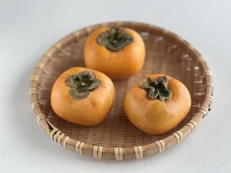 秋の味覚｜柿 柿,かき,庄内柿の写真素材