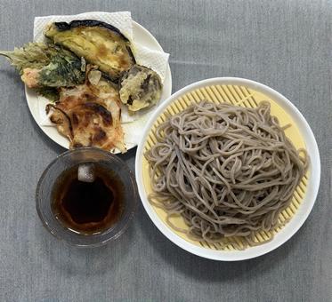 ざるそばと天ぷらセット ざるそばと天ぷらセット そば,蕎麦,天ぷらの写真素材