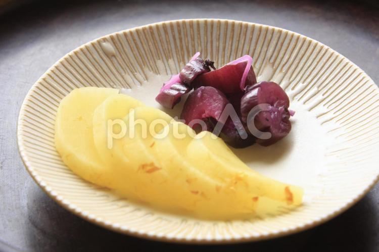 漬物003 大根,きゅうり,野菜の写真素材