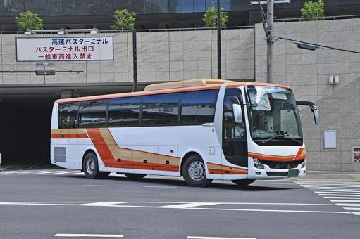 三菱ふそう　エアロエース 夜行バス,高速バス,旅行の写真素材