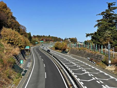 高速道路 道路,交通,物流の写真素材