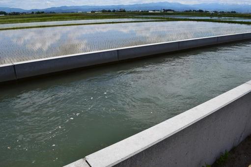 Photo, agricultural waterway, canal, agricultural water use, 
