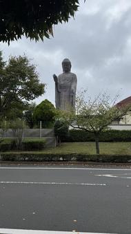 正面 正面 牛久大仏,大分,巨大の写真素材