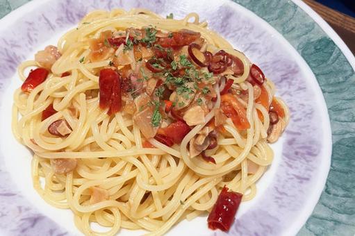ペペロンチーノ ペペロンチーノ,スパゲッティ,スパゲティーの写真素材