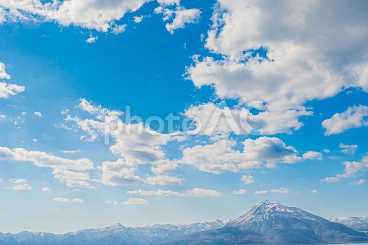北海道　快晴の支笏湖 北海道,hokkaido,支笏湖の写真素材