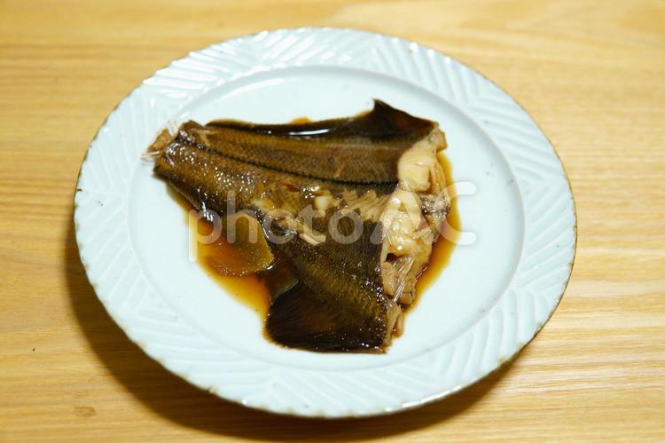 かれいの煮付け 魚,煮付け,料理の写真素材
