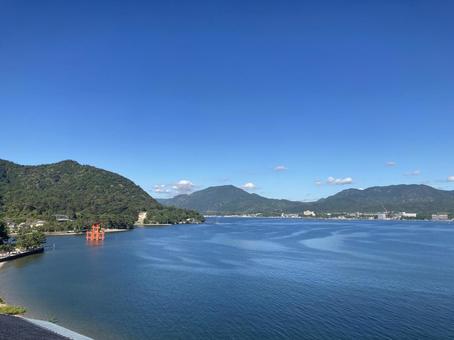 Photo, sea, seto inland sea, hiroshima, 