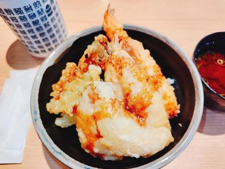 天丼 天丼,海老天,きす天の写真素材