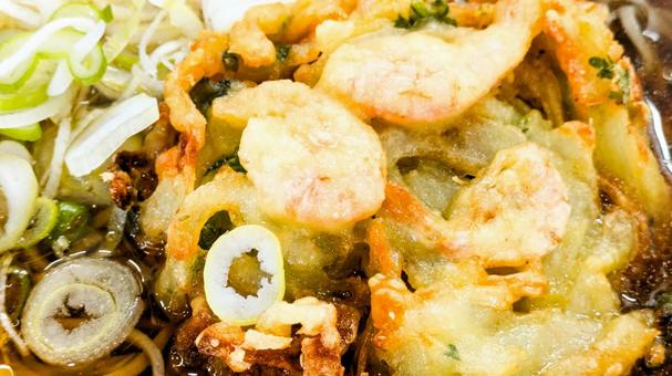 かき揚げ蕎麦 かき揚げ蕎麦,立ち食い,蕎麦の写真素材