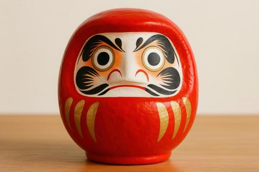 縁起物のだるまの写真