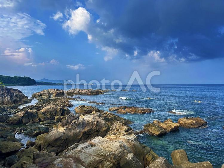 海岸　夏の海 自然,海岸,海辺の写真素材