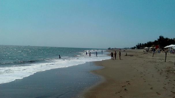 プエルトバジャルタのビーチ１ メキシコ,プエルトバジャルタ,海の写真素材