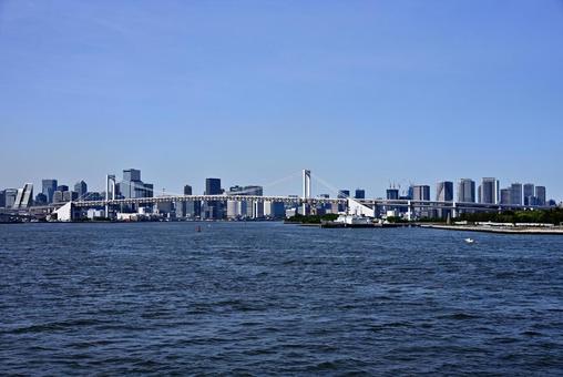 東京港風景~レインボーブリッジ~ 東京港風景~レインボーブリッジ~の写真