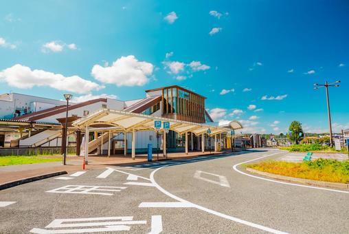 【鳥取】倉吉駅 鳥取,駅,駅前の写真素材