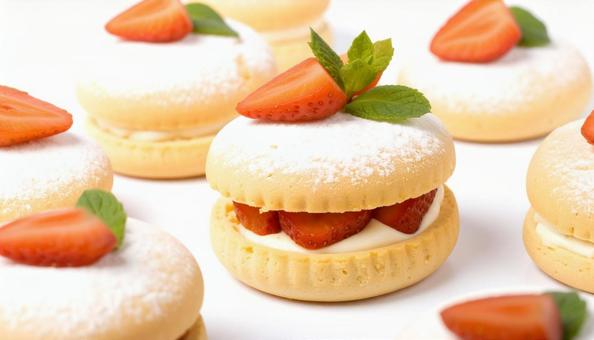 美味しそうなイチゴのケーキ 美味しそうなイチゴのケーキの写真