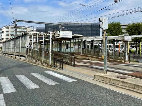 京福電気鉄道嵐山本線嵐電天神川駅2 京福電気鉄道嵐山本線嵐電天神川駅2 嵐電天神川駅,太秦天神川,太秦の写真素材