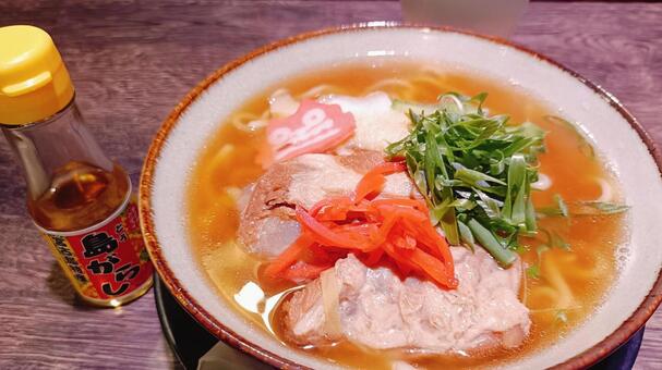 沖縄そば 沖縄そば,ソーキそば,沖縄の写真素材