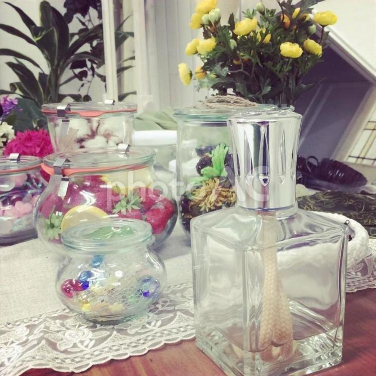 おしゃれなイメージカット（ガラス瓶） イメージカット,おしゃれ,ナチュラルの写真素材