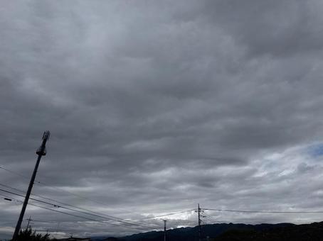 ? 空,曇天,曇り空の写真素材