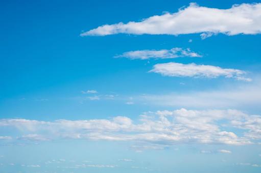 青い空と白い雲 青空,空,天空の写真素材