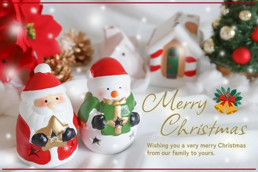 クリスマスカード　サンタクロース クリスマスカード,サンタクロース,クリスマスの写真素材