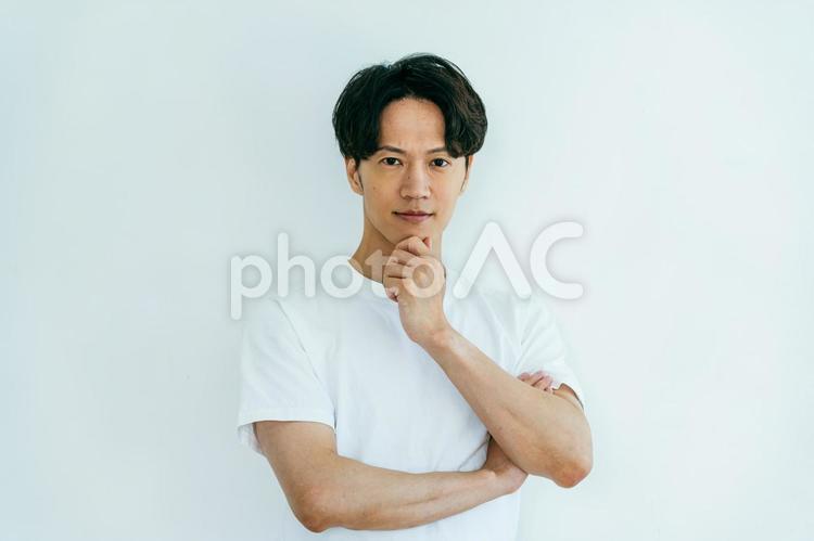 男性のポートレート 美容,メンズビューティー,メンズエステの写真素材