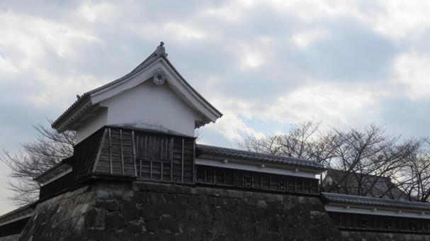 勝龍寺城 模擬隅櫓 勝竜寺城公園 勝龍寺城 模擬隅櫓 勝竜寺城公園 勝龍寺城,勝竜寺城,細川藤孝の写真素材