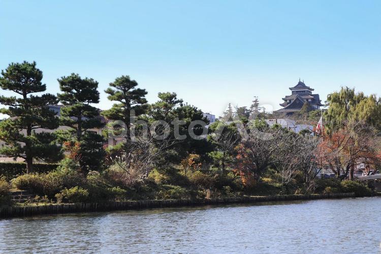 島根県松江市の松江城風景 松江城,松江市,城の写真素材