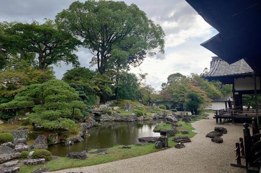 京都府-醍醐寺-三宝院-庭園 京都府-醍醐寺-三宝院-庭園 醍醐寺,寺,深雪山の写真素材