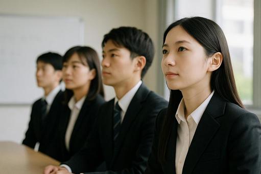 就活セミナー受講中の学生たち 就活セミナー受講中の学生たちの写真